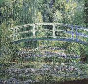 Waterlilies and Japanese Bridge